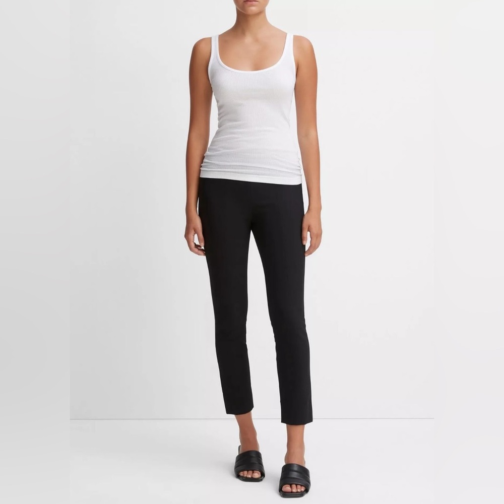Vince Stich Front Seam Ponte Legging in Black
